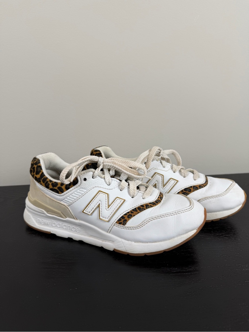 New Balance 997H Kids Sneakers 3.5 Big Kid Leopard White Gold
